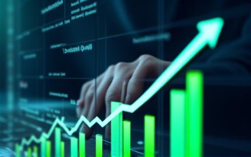 Graph showing upward trend of key performance indicators